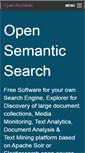 Mobile Screenshot of opensemanticsearch.org